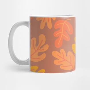 Autumn doodle acorn leaves Mug